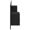 Headboard with Cabinets 3 Pieces Black Oak Effect Wood Based Material