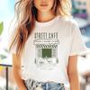 T-Shirt Coffee Enthusiast Pattern Printed Women's Cute Travel Clothing Round Neck Versatile Casual Style Summer Regular T-Shirt