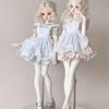 1/4 Doll's Clothes Suit for 45cm Bjd Doll (bust 19cm) Skirt+apron+skirt Support+headscarf Toys Dress Up Doll Accessories,No Doll