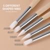 Multi-Functional Silicone Nail Art Pen for Carving, Smudging, and Pressing Powder