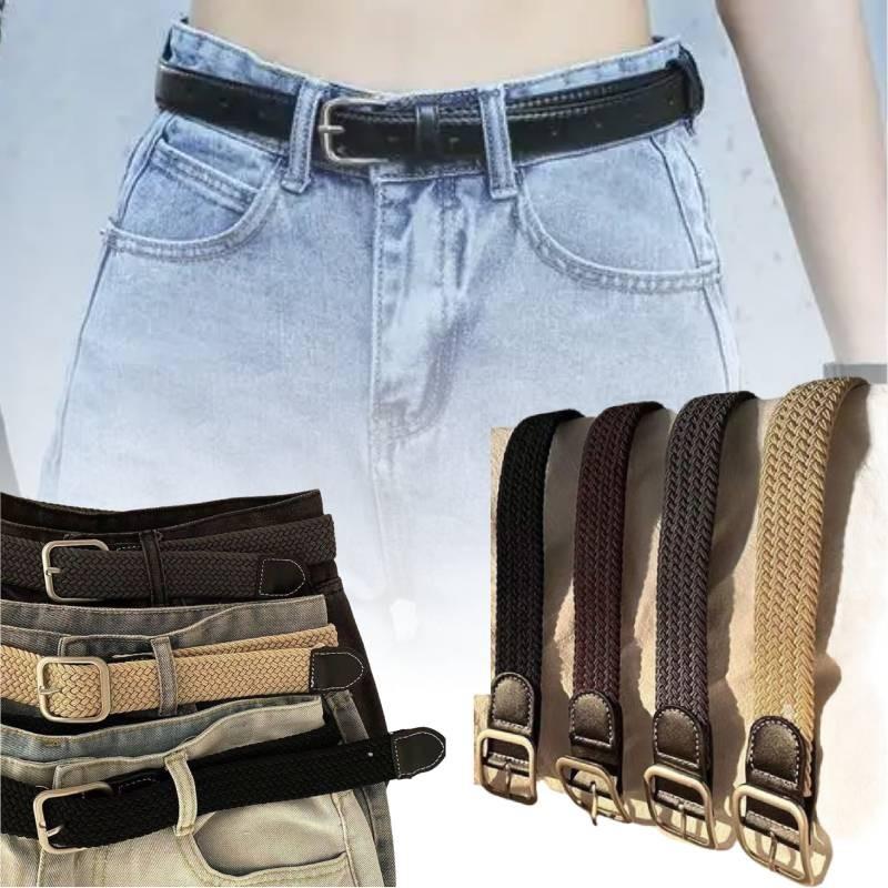 Stylish Canvas Belt For Men And Women Durable No Hole Square Buckle Fashionable Design