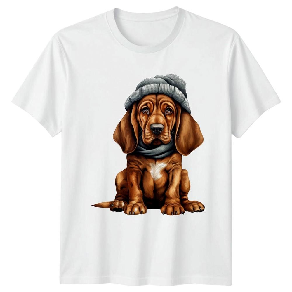 Cute Winter Hound Dog TShirt Bloodhound Dog 2026 Christmas Gift For Him And Her S