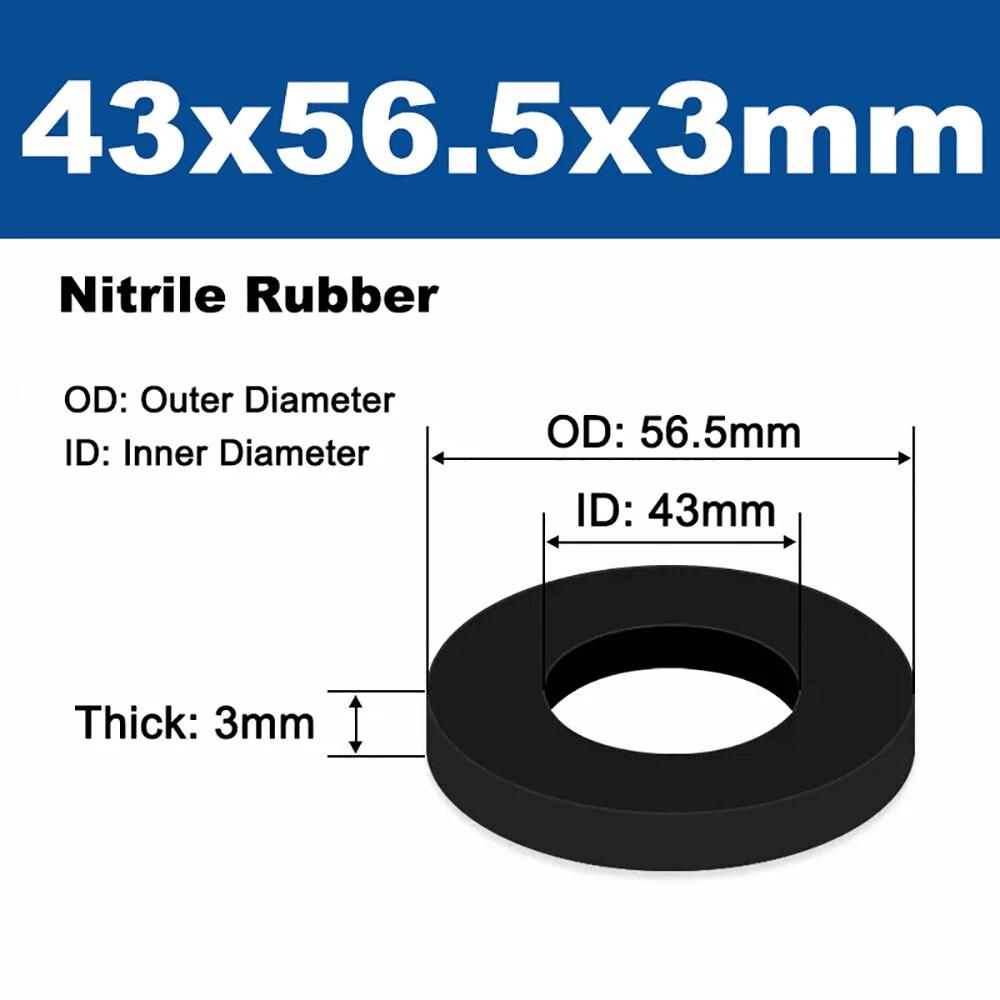 1/8" 1/4" 3/8" 1/2" 3/4" ~ 2" BSP NBR Nitrile Rubber Washing Machine Shower Hose Washers Gaskets SealsWasher Thick 1.4mm-3.5mm