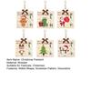 1/6Pcs Christmas Wallet Pendant Snowman Xmas Tree Gift Box Deer Pattern Pendant Striking Atmosphere