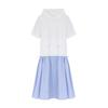 Sally St Color Block Hooded Loose Fit Dress_I6B-Cop013