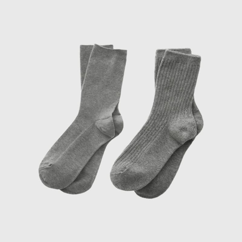 LOOKAST Lana Crew Socks 2 Set / LANA CREW SOCKS 2SET_3colors