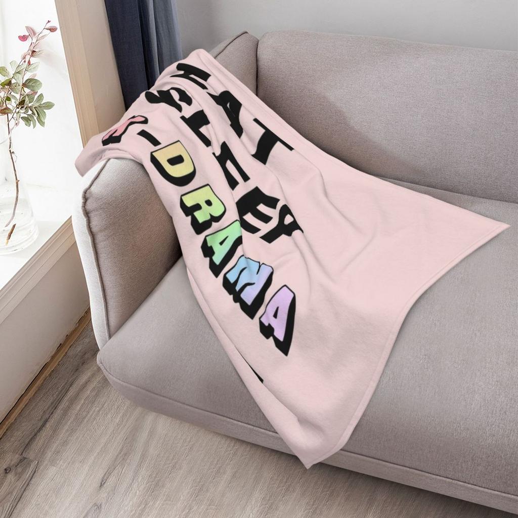 Eat Sleep K-Drama Repeat Throw Blanket Soft Decorative Sofa Warm Winter Soft Big Blankets For Bed For Babies Blankets