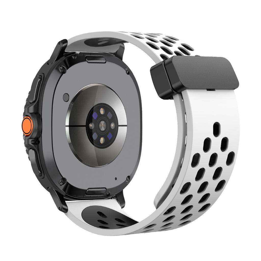 Magnetický řemínek pro Samsung Galaxy Watch 8 Classic 46mm Silikonový Sportovní Prodyšný Correa Náramek Galaxy Watch 8 44mm 40mm Řemínek