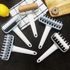 Creative Pizza Dough Docker Roller Plastic Roller Needle Pizza Puncher Embossing Design Easy Clean Pizza Docking Tool