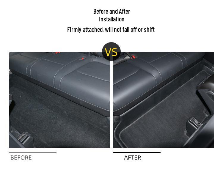 Tesla Model Y Rear Seat Protective Mat - Full Coverage Accessory for Under Seat Modification
