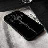 Cyber Sigil Cross Phone Case For IPhone 17,16,15,14,13,12,11 Plus,Pro,Max,XR,XS,X,7,8 Plus,Mini Black Silicone Soft