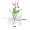 1pc - Book shaped vase,acrylic transparent book bottle,cute vase bookshelf decoration, aesthetic room decoration for home/office