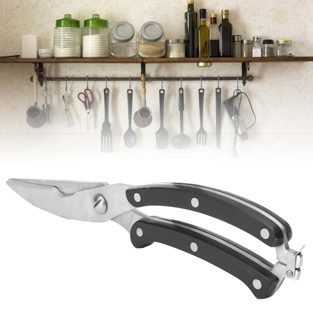 Kitchen Shears Sharp Safe Ergonomic Design Stainless Steel Multifunctional Scissors for Chicken Poultry Fish
