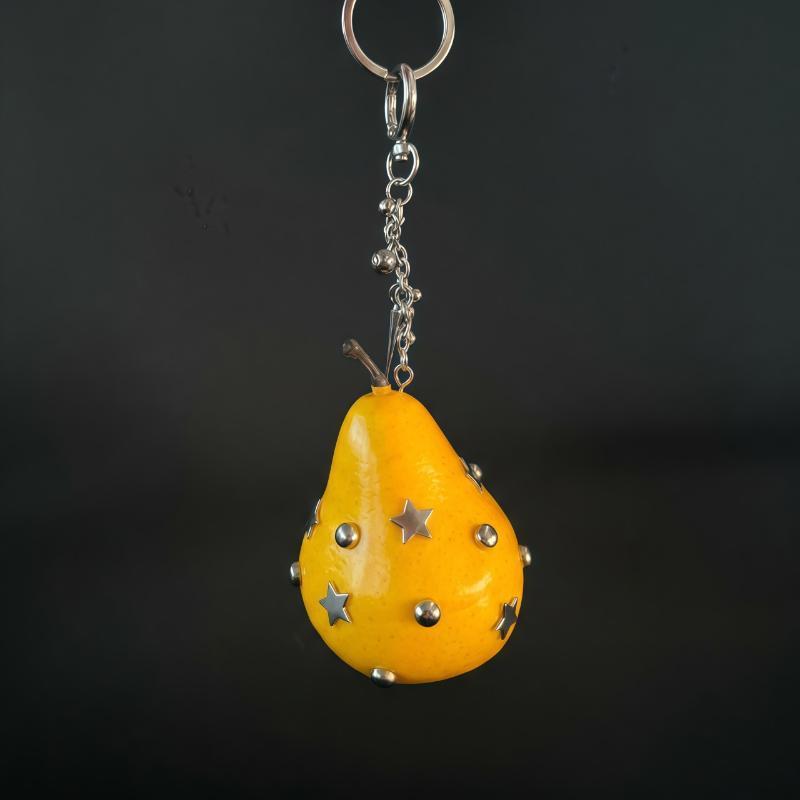 Creative Y2K 3D Tomato Keychain Fruit Charm Pendant For Bag Ideal Birthday Gift For Women And Girls