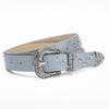 2024 Korean Niche Design Retro Belt: Women's Star-Decorated High-End Brown PU Leather Waist Belt.