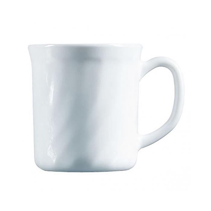 Tasse Luminarc Trianon Blanc verre (29 cl) (Pack 6x)