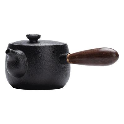 Japanese Style Rough Pottery Teapot,Side Handle Teapot,Large Capacity Portable Tea Pot with Handle,Handmade Teaware,Kung Fu Tea