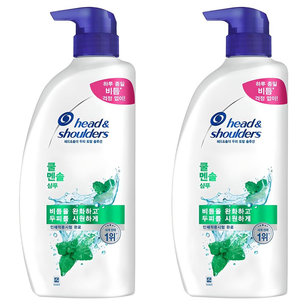 Head & Shoulders Cool Menthol Shampoo Menthol Scent 850ml 2 Pcs