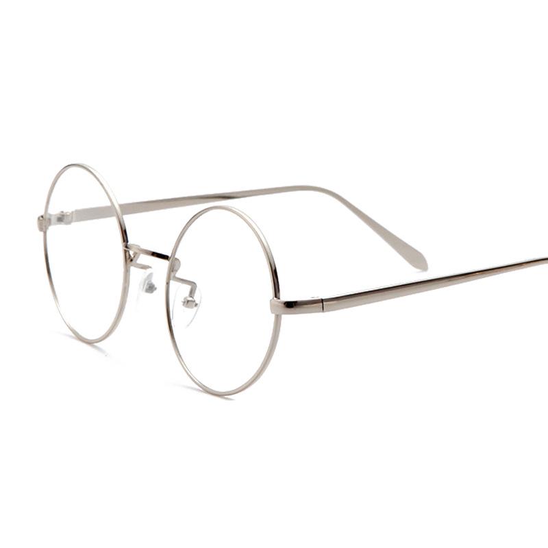 2024 Trendy Retro Round Metal Eyeglasses Frames for Men & Women - Korean Style