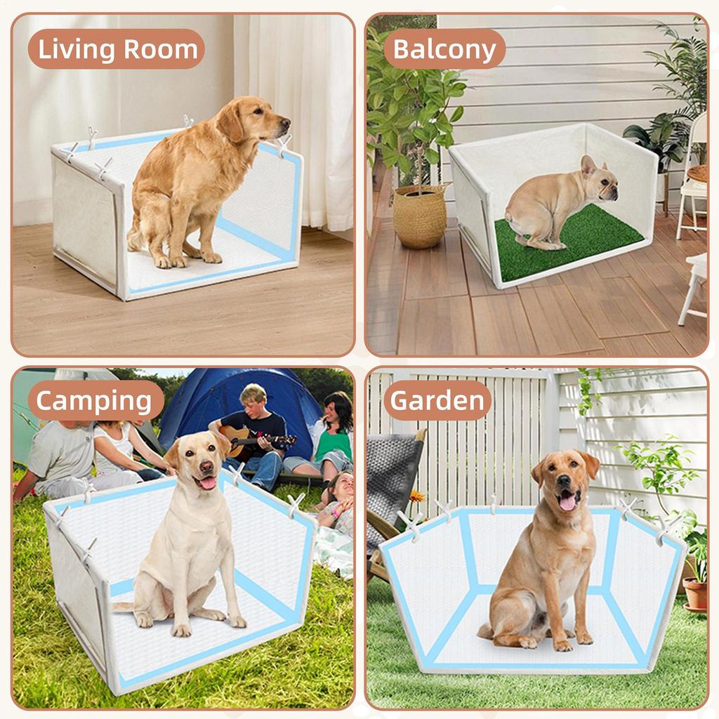 Dog Potty Tray Portable Detachable Waterproof Outdoor Potty Training Dog Pee Box for Small Medium Large Puppy Home Apartment