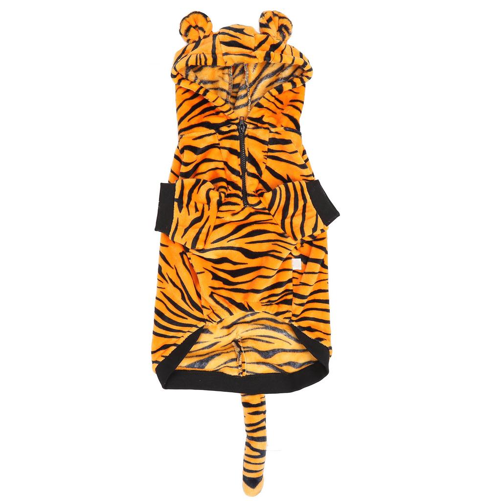 Pet Warm Clothes Cute Tiger Stripes Prevents Hair Loss Dog Winter Clothing for Medium and Large Dogs