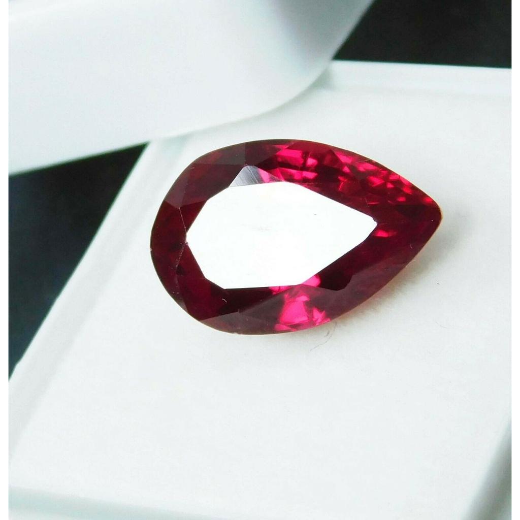 Natural Red Ruby Loose Gemstone 8.52 ct Pear Shape for Jewelry Making and Gem Collections