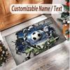 Other Similar Designs Theme Soft Crystal Velvet Rug Custom Name & Text Print Non Slip Floor Rug for Bedroom Living Room
