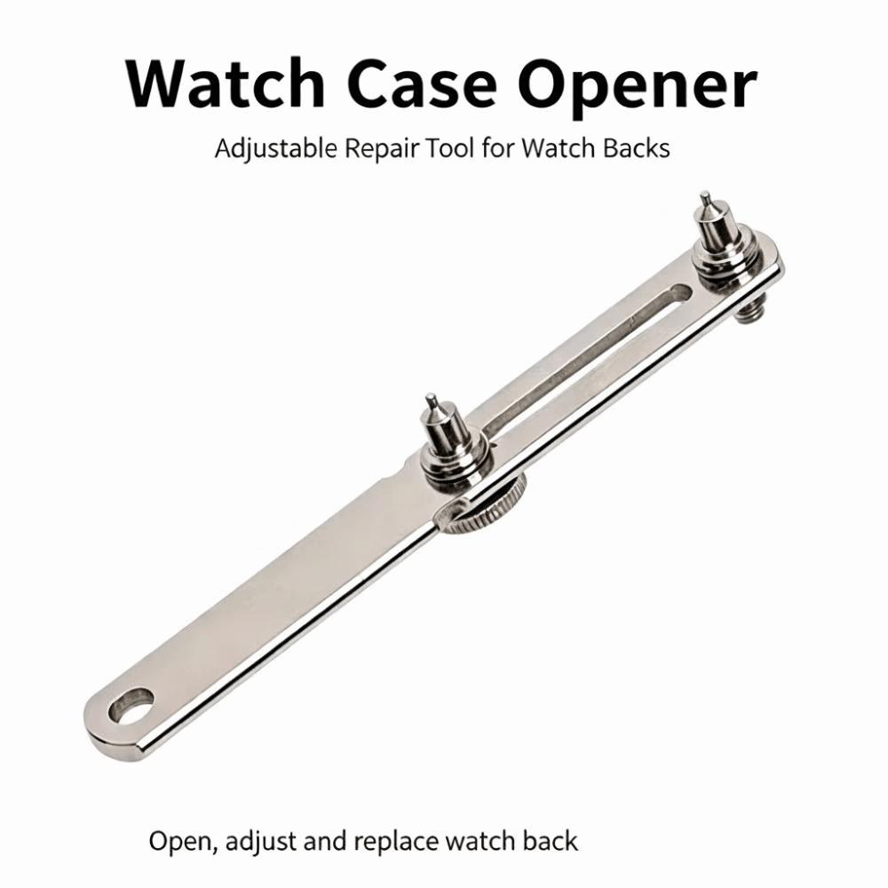 Two-Jaw Back Cover Remover Adjustable Watchmaker Wrench Durable Watch Repair Tool For Watchmaker