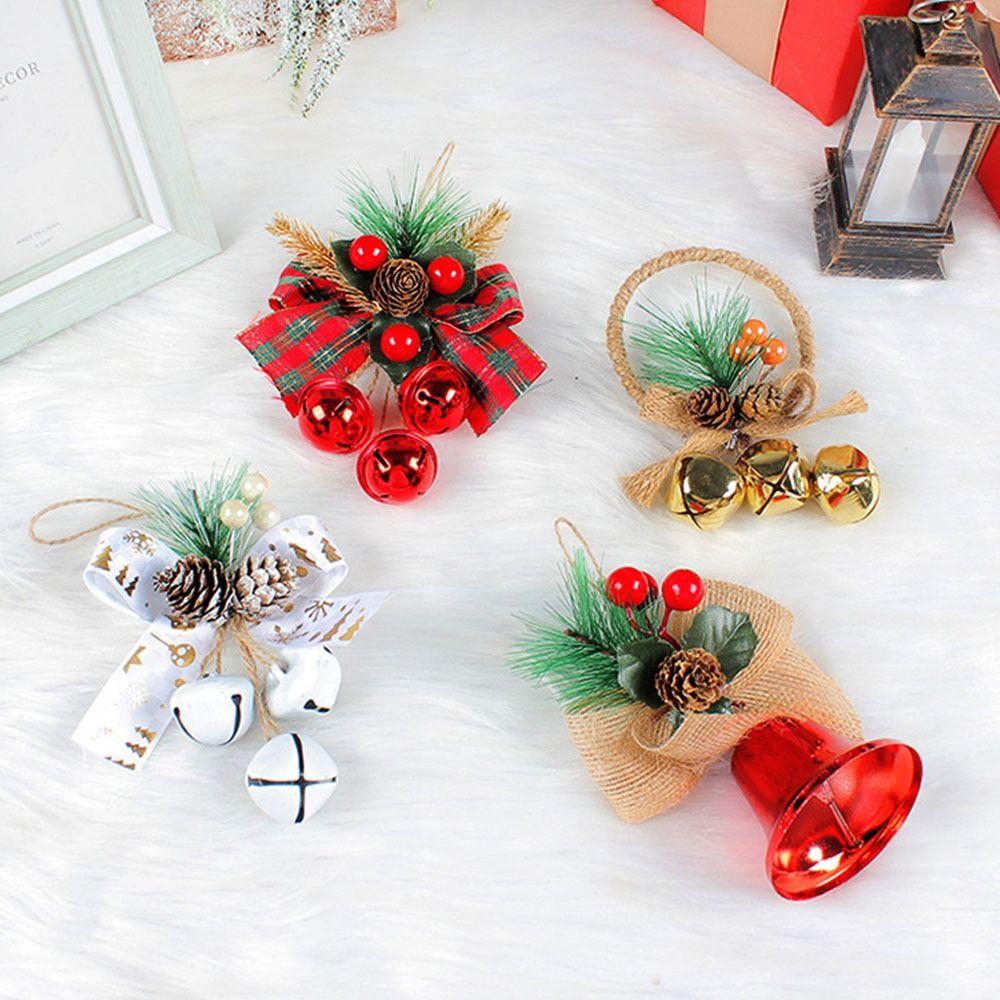 Thickened Xmas Tree Hanging Pendant Loud Christmas Door BellChristmas Bell Pendant  New Year