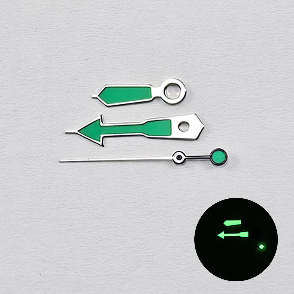 NH35 Watch Hands 8.5*12*12.5mm NH34 NH35A NH36 7S36 4R36 Silver Border Pointers Green Luminou Orange Red Blue for Seiko Part