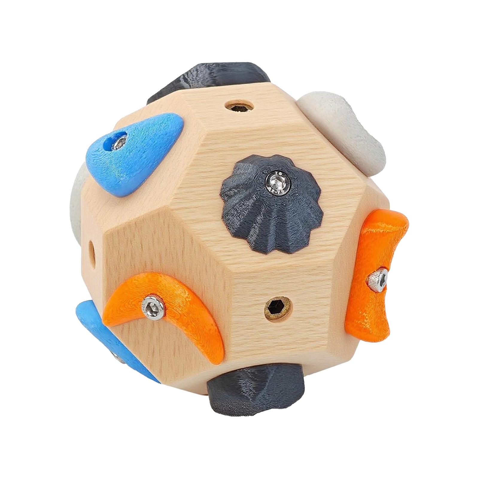 

Handcrafted Climbing Boulder Ball for Strength and Precision Training with Multi-Size Protrusions