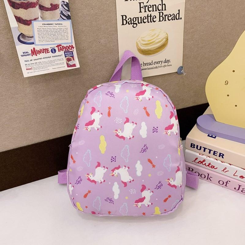 Dinosaur Kids Backpack With Cute Cartoon Design Lightweight Nylon For Use School