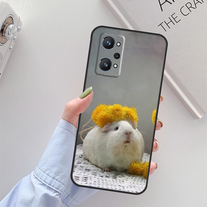 Animal Guinea Pig For Realme C67 C61 C75 C55 C53 C51 C21Y C25S GT 6 6T 5 GT7 Pro 10 11 12 13 14 Pro Plus Case
