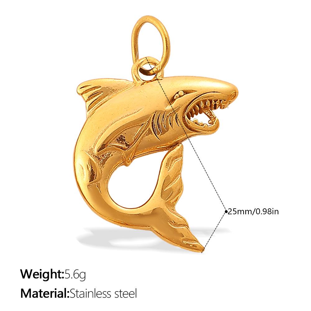 18k Gold-Plated European & American Ocean Series Sea Fish Charms for DIY Necklaces & Bracelets