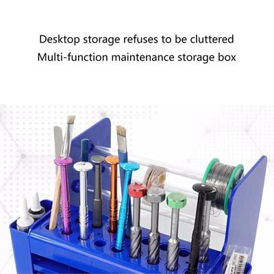 Plastic Storage Box Tweezer Screwdriver Business Card Storage Box for Mobile Phone Repair Desk Desktop Finishing Storage