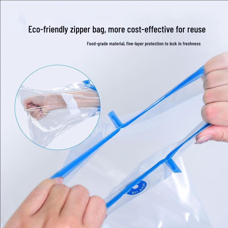 Food Grade Reusable Vacuum Compression Bags Nylon Composite PE; 18 Silk; 22x21cm