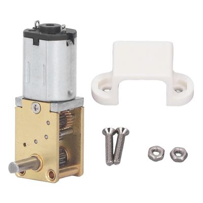Gear Motor DC 6V Single Shaft Turbo Worm Motor Speed Reduction Motor for Machine Replacement 30RPM
