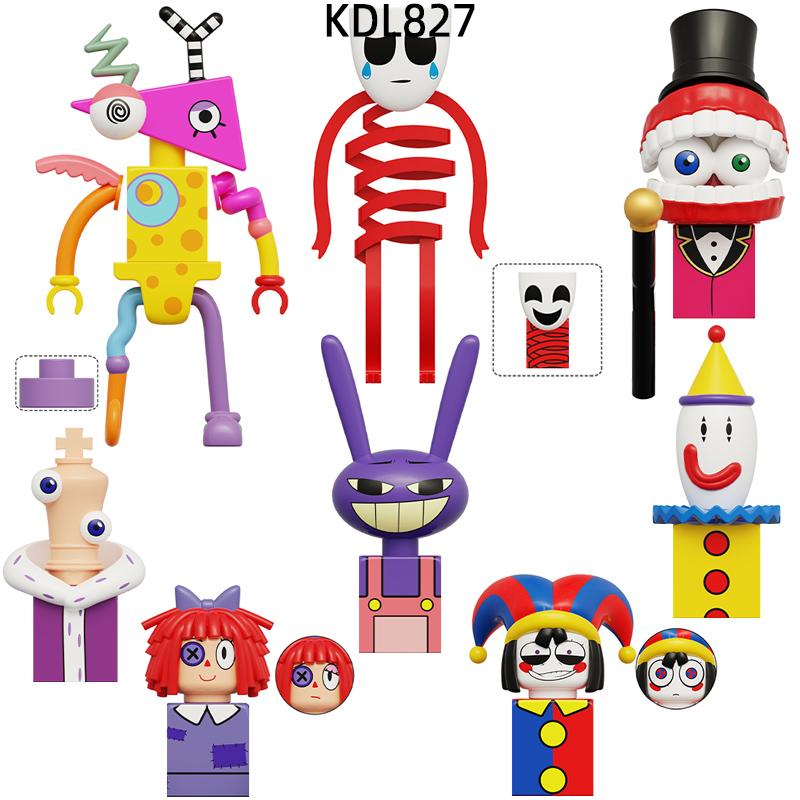 Дивовижний Gangle Pomni Ragatha Jax Цифровий Caine Kaufmo Цирк Zooble Kinger Моделі Блоки Набір Цеглинок MOC Подарунки Іграшки KDL827