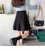 Women's College-Style High-Waisted Wool Pleated Mini Skirt - Autumn 2025 Sweet & Spicy A-Line Design
