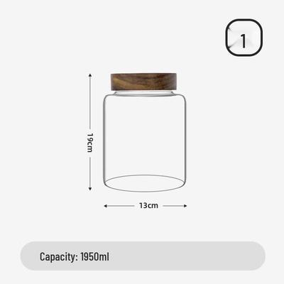 Food-Grade Screw-Top Glass Storage Jar
