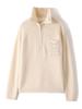 Women's Loose Cashmere Half-Patchwork Zipper Sweater - Autumn/Winter 23 Style