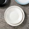 Simple Household Quicksand Deep Plate Ceramic Western Food Soup Plate Deep Plate High-End Dishes Plate Creative Hotel Plate
