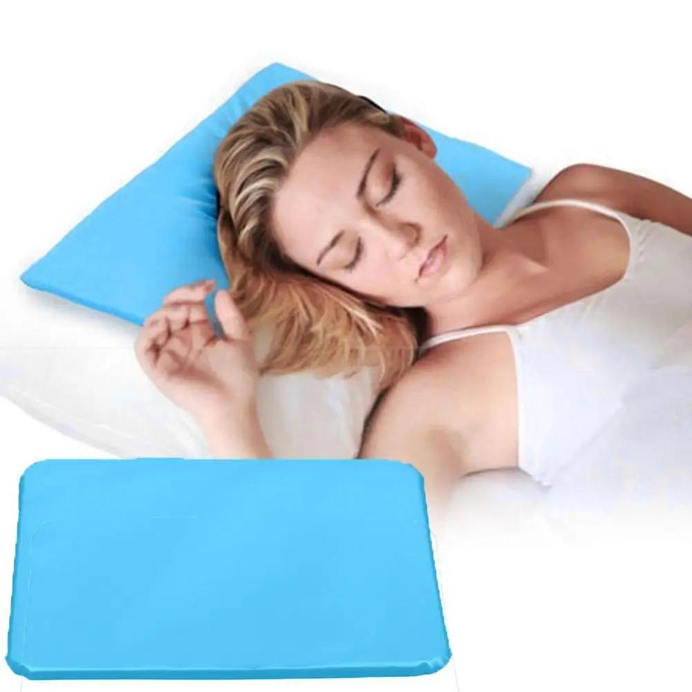 Comfortable Summer Cool Therapy Help Sleeping Aid Pad Mat Muscle Relief Cooling Gel Pillow Ice Pad Massager Water Pillows