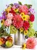 RUOPOTY DIY Frame Oil Painting By Numbers Flower Acrylic Aesthetic On Canvas Wall Art Picture By Numbers For Living Room