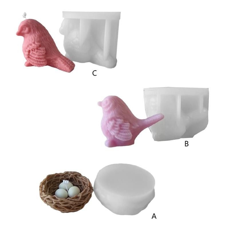 Epoxy Resin Bird Nest Ornament Mold Silicone Crafts Mold for Home Decoration