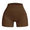 Women's High-Waisted Seamless Ribbed Yoga Shorts - Summer Elastic Three-Point Fit, Hip-Lifting Sportswear
