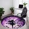1pc Fairy Moonlight Office Round Area Rug, Indoor Mat Suitable ForOffice, Under Office Chairs Bedroom Living Room Home Decor T146