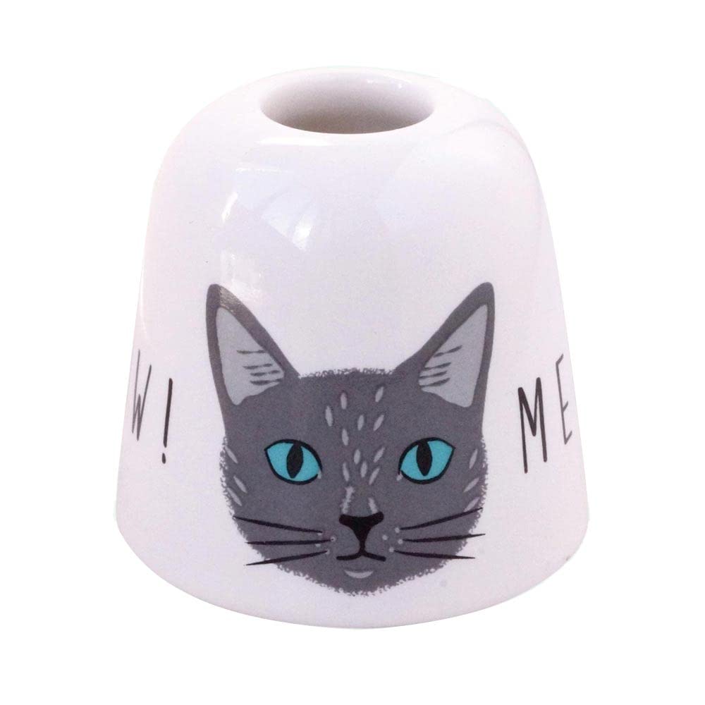 

Toothbrush stand stylish Meow Pen toothbrush stand Meow! & (gray cat)