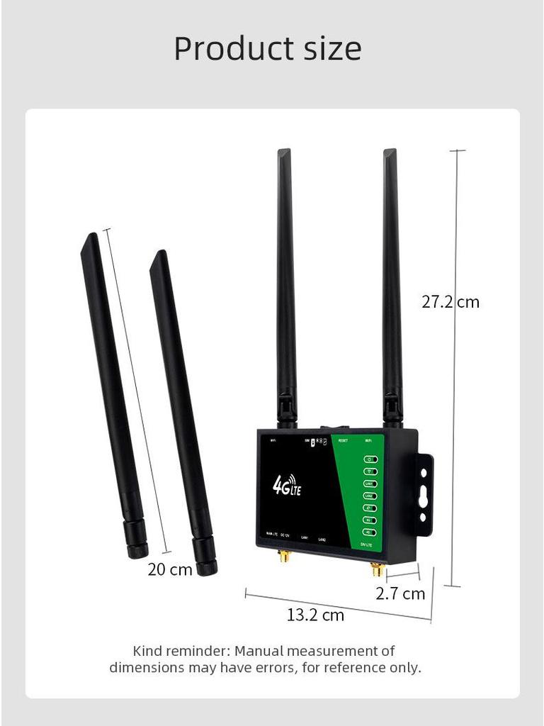 4G LTE WiFi Router with Detachable Antenna for Russia, UK, and Europe