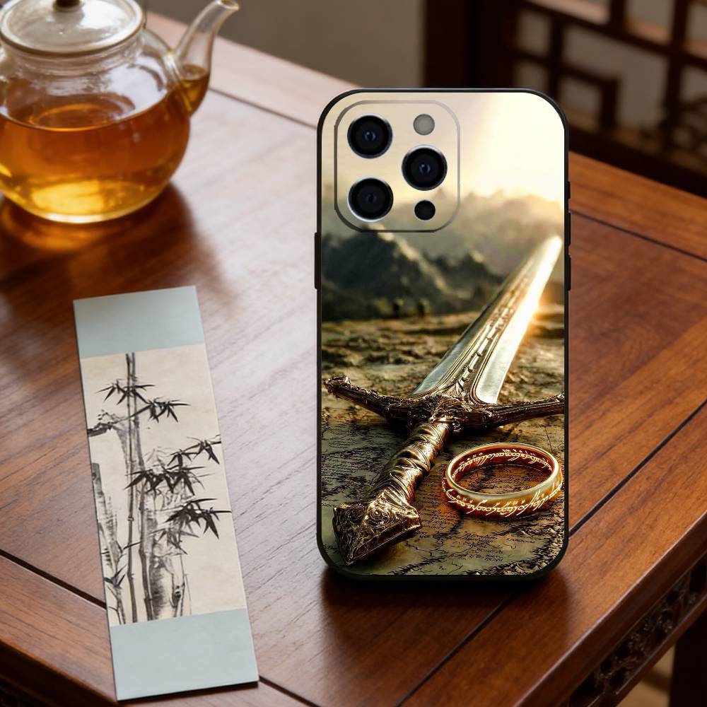 L-Lord of the R-Rings Phone Case For iPhone 17, 16,15,14,13,12,11 Plus,Pro Max, Others Soft Black Cover